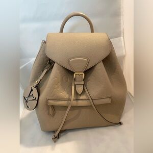 Authentic Louis Vuitton Montsouris Backpack Monogram Empreinte Leather